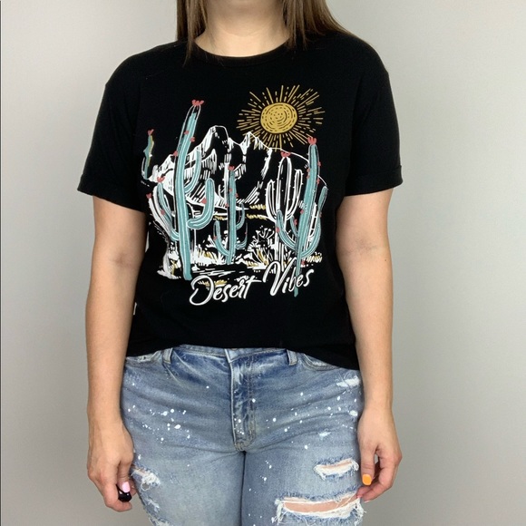Desert Vibes Graphic Tee Black XS - Picture 4 of 6